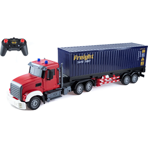 ماشین کنترلی تریلی کانتینردار بزرگ Remote Control TRANSPORT TRUCK مقیاس 1:24_اسباب بازی